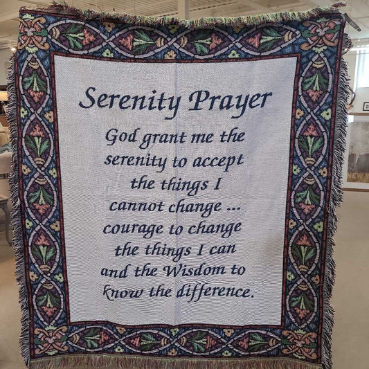 SERENITY PRAYER THROW