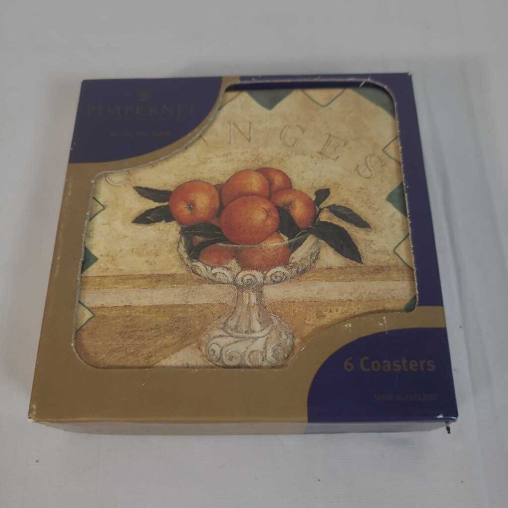 S/6 CITRUS FRUITS COASTERS