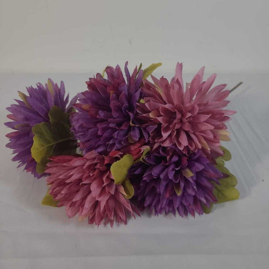 PURPLE FAUX FLOWER BUNCH