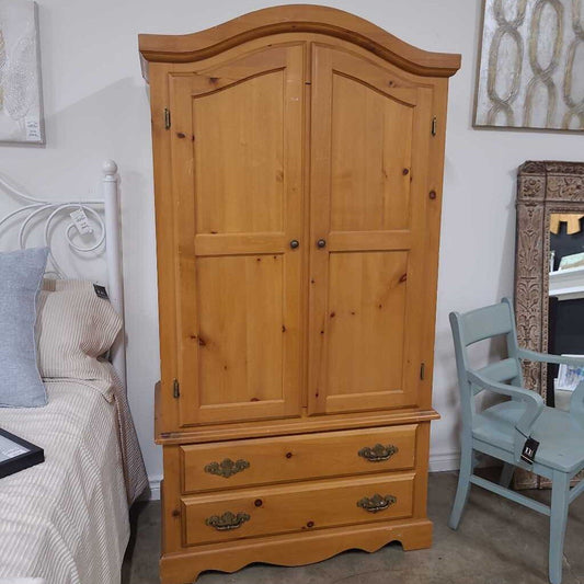 PINE CLOTHING ARMOIRE