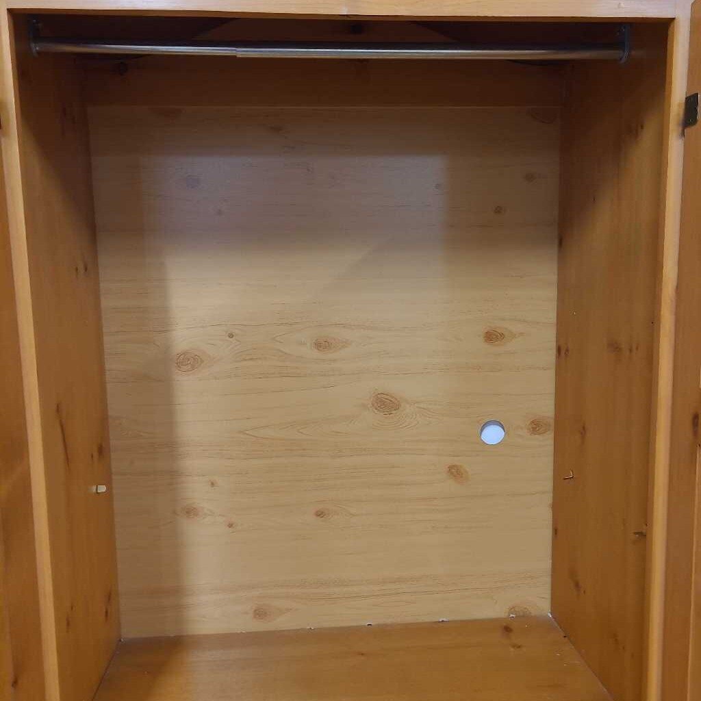 PINE CLOTHING ARMOIRE
