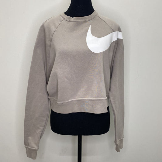 NIKE - GREY L/S CROPPED PULLOVER