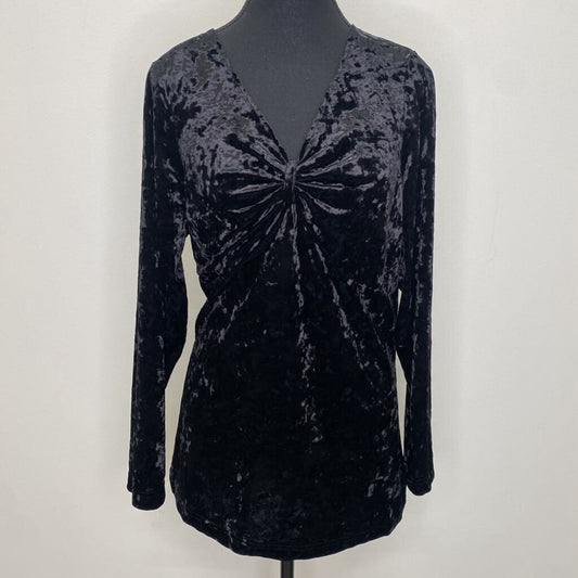 ADDITION ELLE - BLACK VELVET TOP