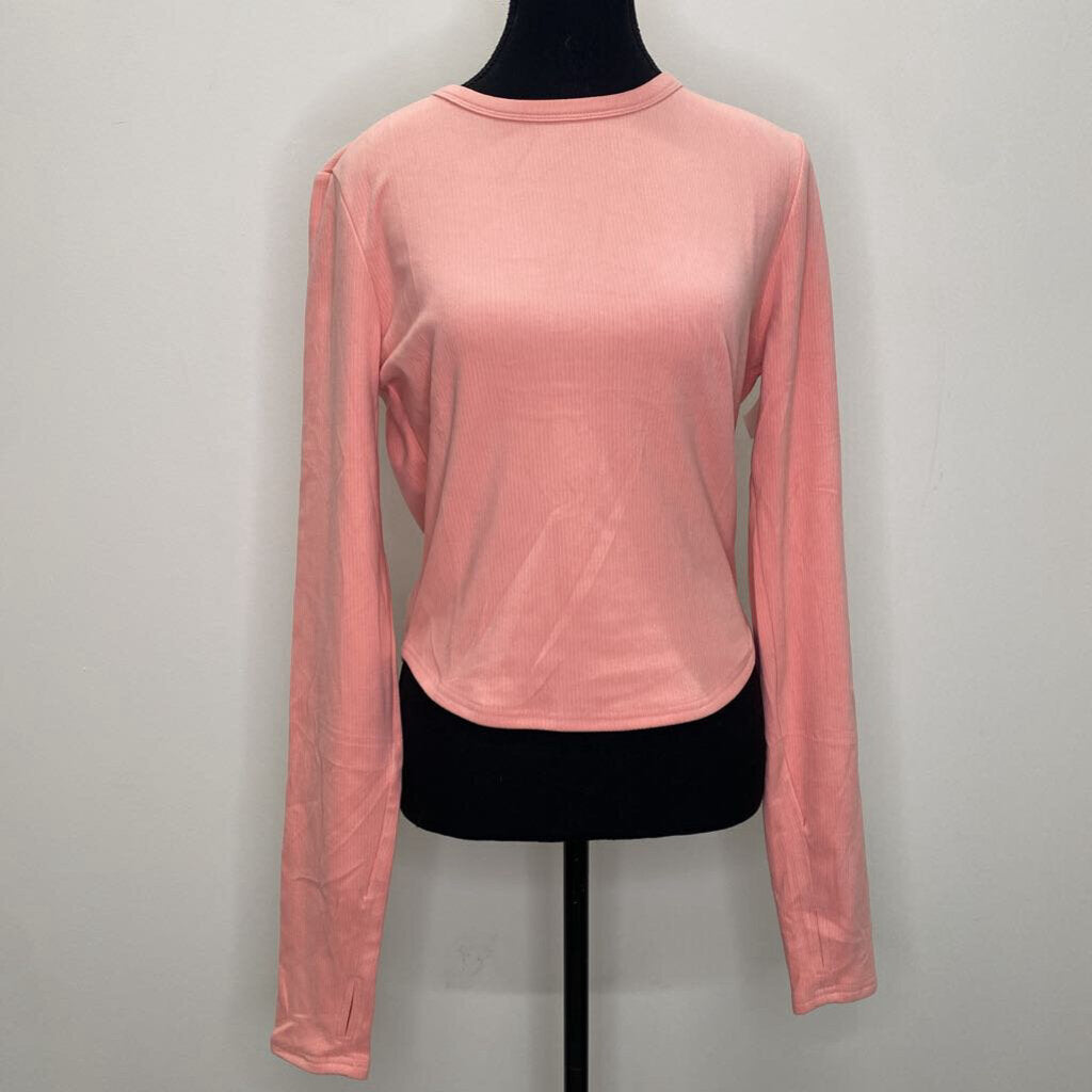 WIHOLL - CORAL L/S RIBBED TOP