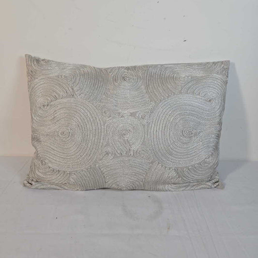 GREY DOWN FILLED LUMBAR PILLOW