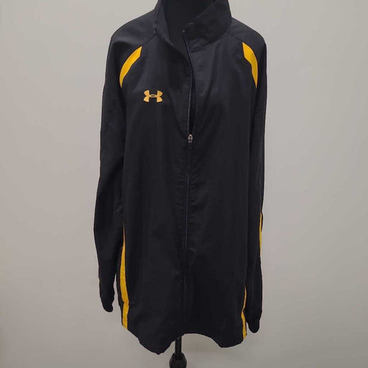 UNDER ARMOUR - BLACK/YELLOW ZIP-UP JACKET