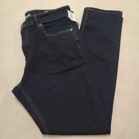 JEANIOLOGIE - DARK WASH HIGH-RISE JEANS