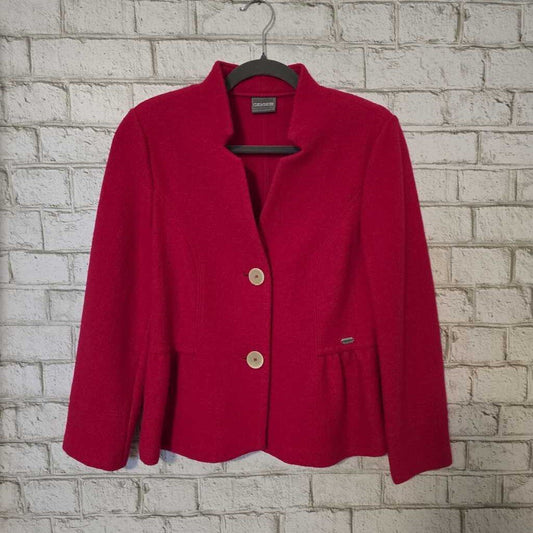 Wool 2 Button Austria Jacket Pink Small