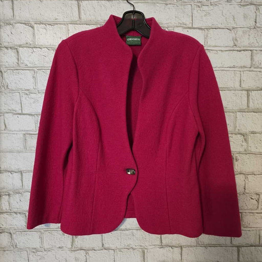 Wool 1 Button Austria Jacket Pink Medium
