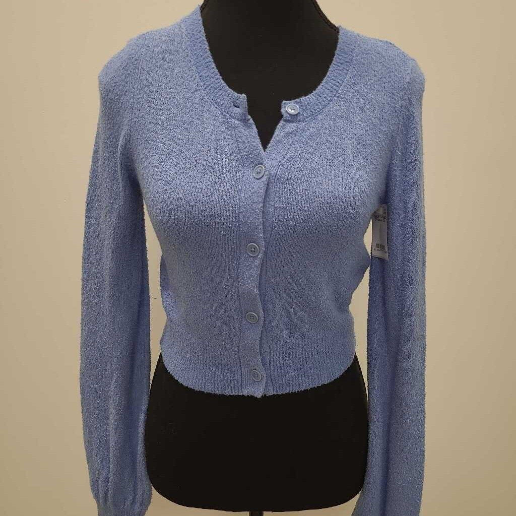 CROPPED BLUE CARDIGAN