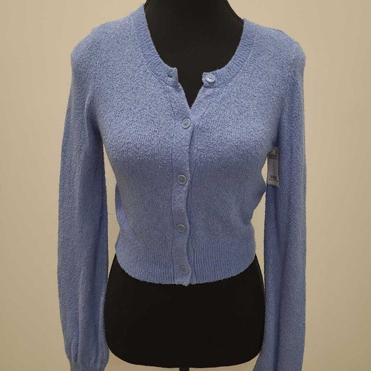 CROPPED BLUE CARDIGAN