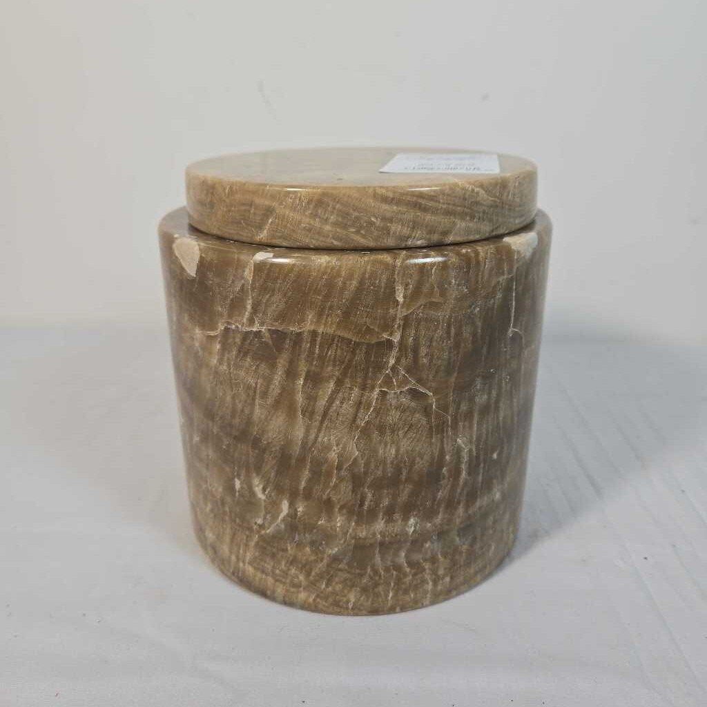 ALABASTER LIDDED CANISTER