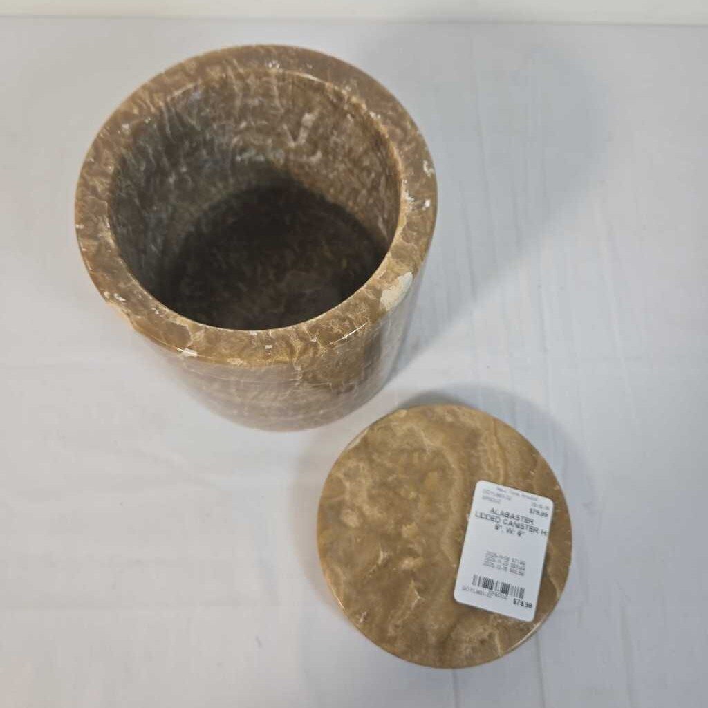 ALABASTER LIDDED CANISTER