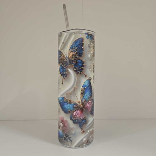 BUTTERFLY 20 OZ STAINLESS TUMBER