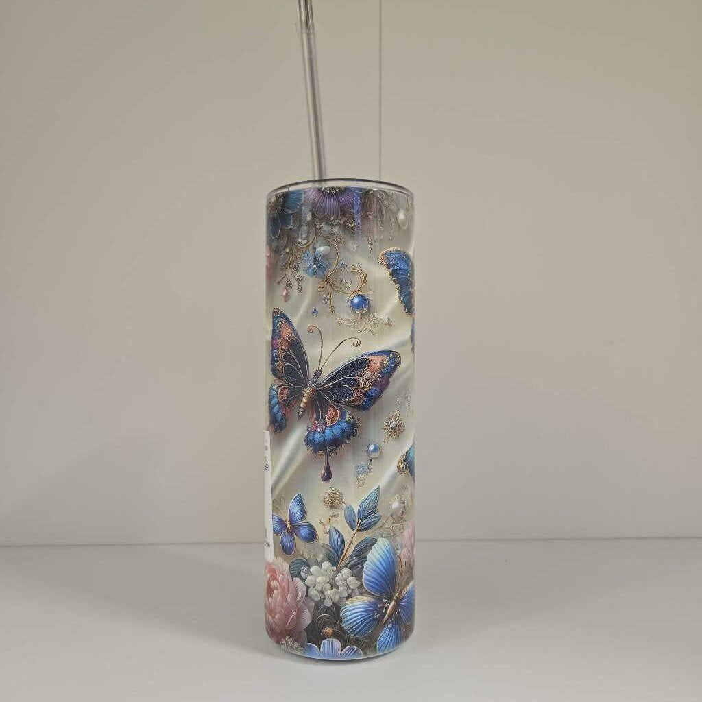 BUTTERFLY 20 OZ STAINLESS TUMBER