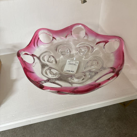 MCM Murano Cranberry Bowl