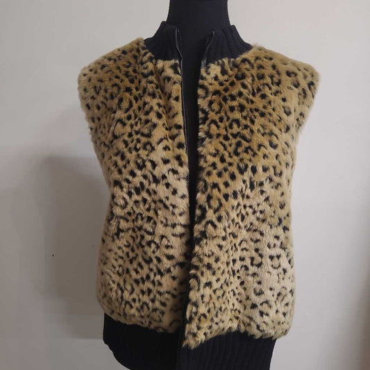 CIARA - CHEETAH PRINT FAUX FUR VEST