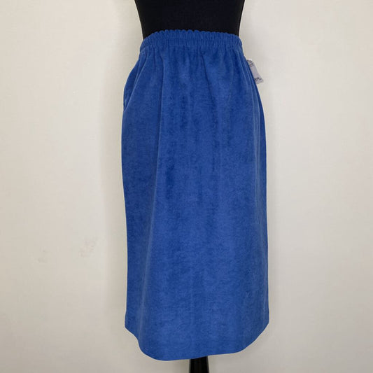 VTG - BLUE MIDI SKIRT W/ SLIT