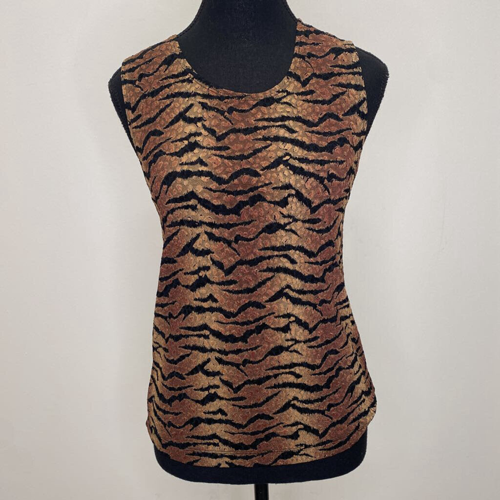 CHICO'S DESIGN - BROWN/BLACK ANIMAL PRINT TANK