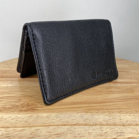 SWISSGEAR - BLACK LEATHER BI-FOLD WALLET