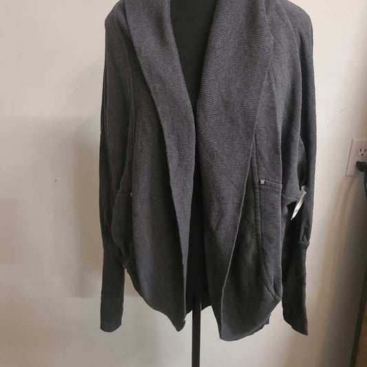 WILFRED - DARK GREY OPEN-FRONT CARDIGAN