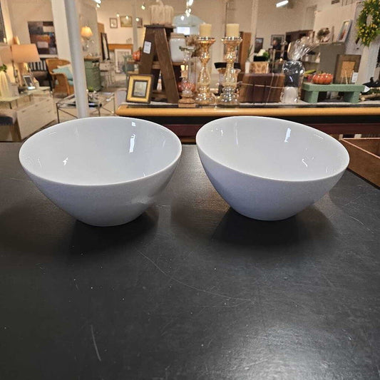 PR LG ANGLED WHITE BOWLS