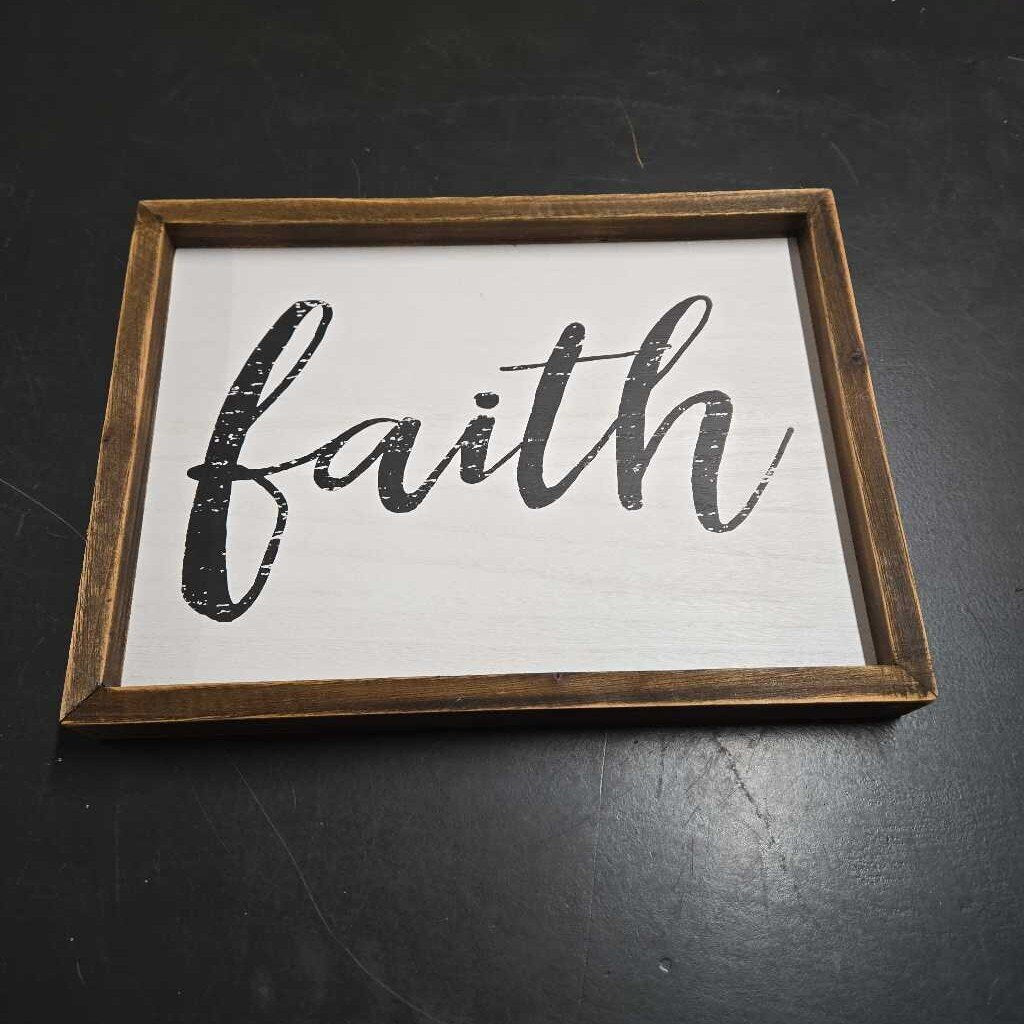 FAITH WOODEN SIGN