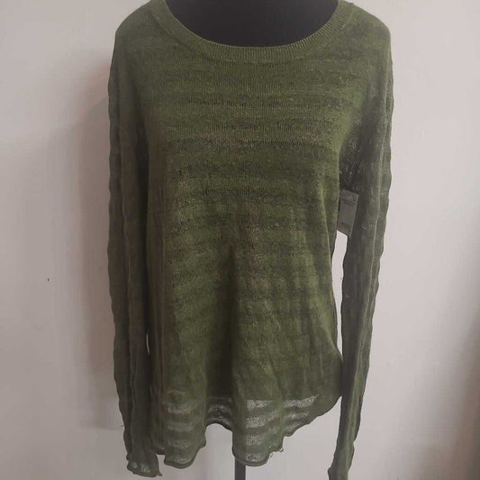 GREEN LIGHT KNIT SWEATER