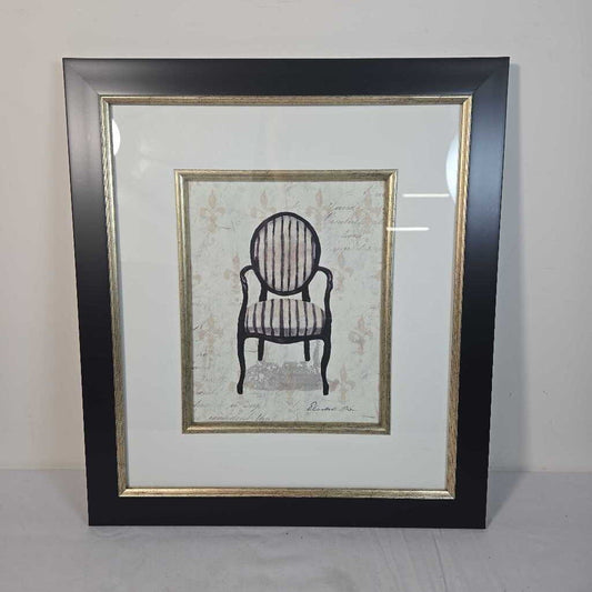 STRIPED CHAIR WALL ART