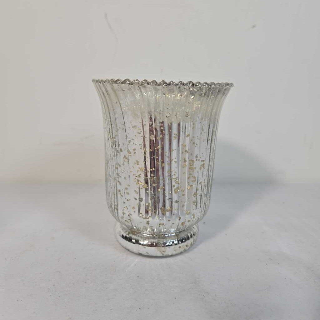 MERCURY GLASS VOTIVE HOLDER