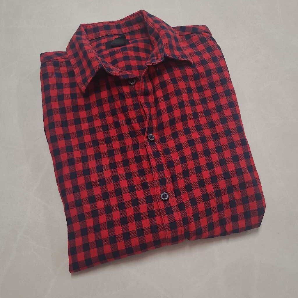 MENS RED PLAID SHIRT