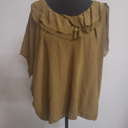 WILFRED 100% SILK SLEEVELESS BLOUSE