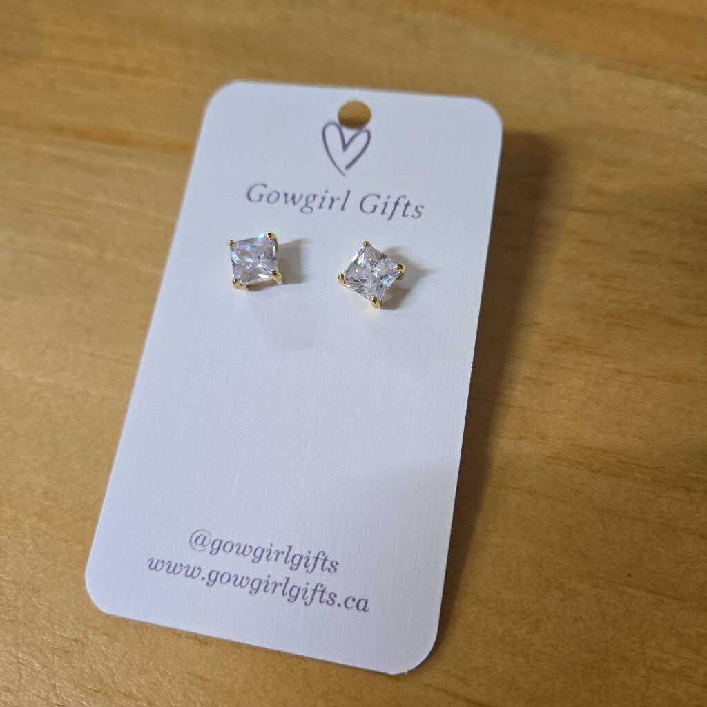 Earrings - Square Studs