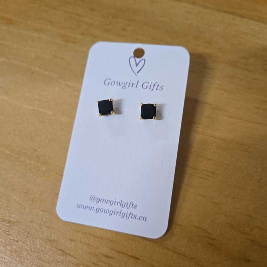 Earrings - Square Studs