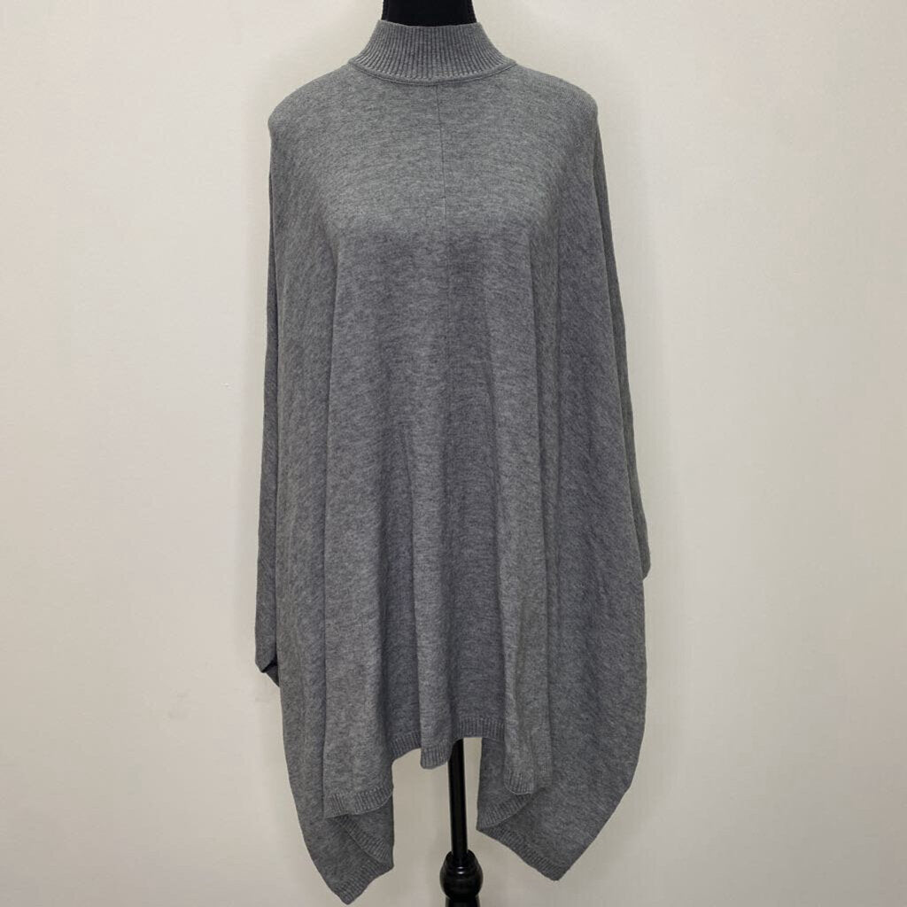MELANIE LYNE - GREY PONCHO