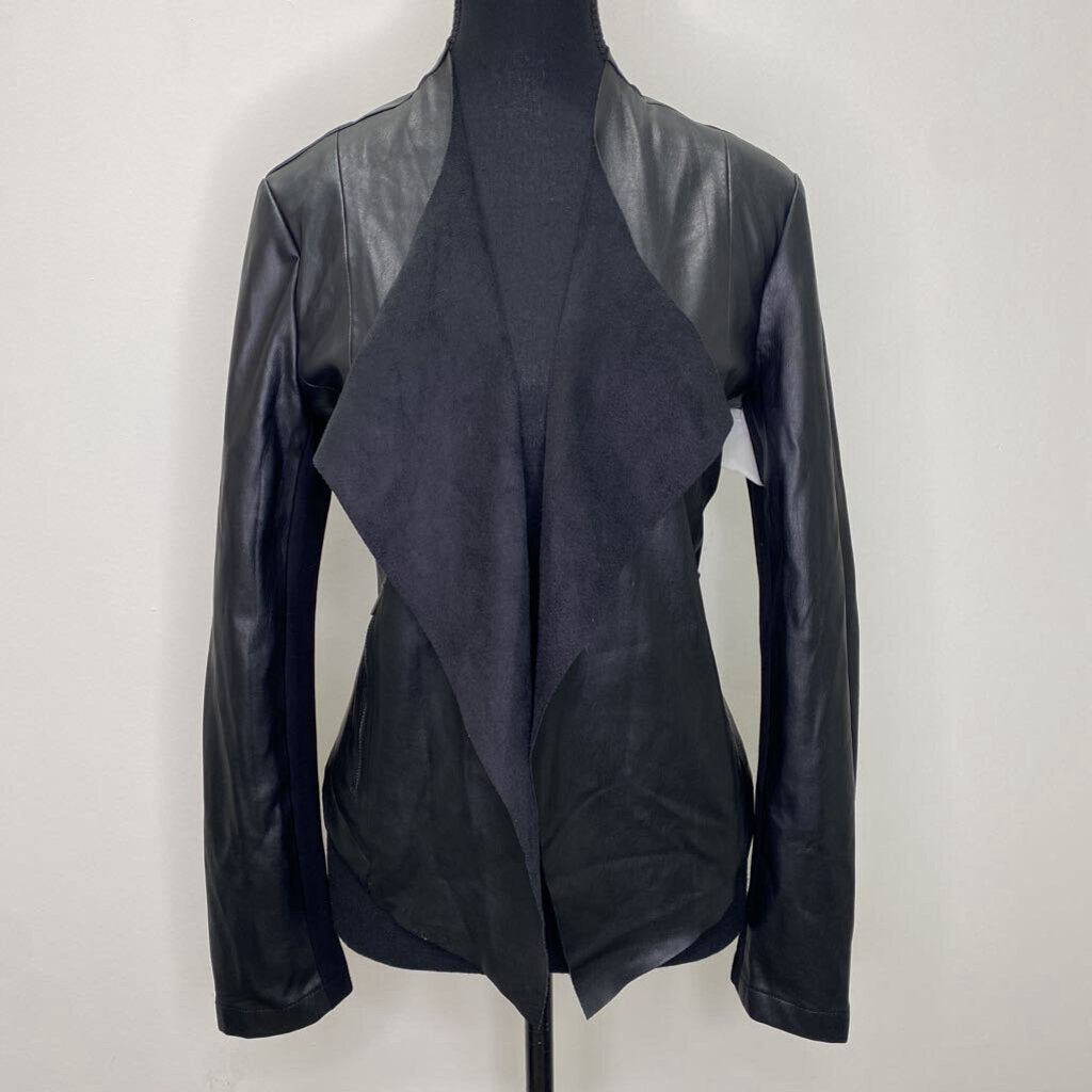 CONTEMPORAINE - BLACK VEGAN LEATHER JACKET