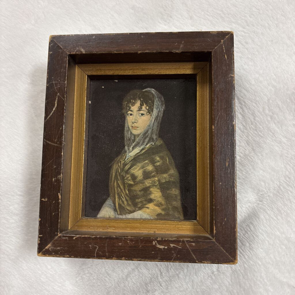 Antique Frame w Gold inlay Goya