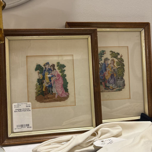 Vintage Victorian Era Petit Point