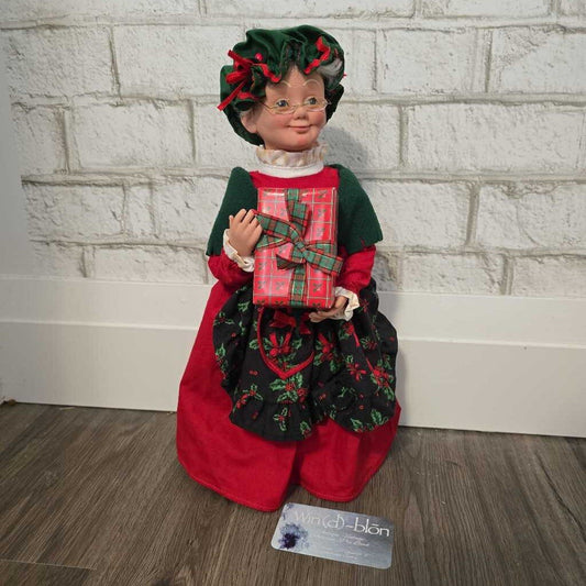 Vintage Mrs Santa Figure