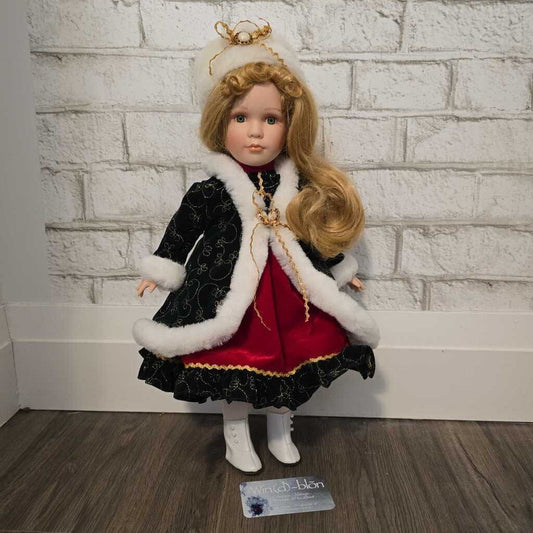 Vintage Holiday Doll Figure