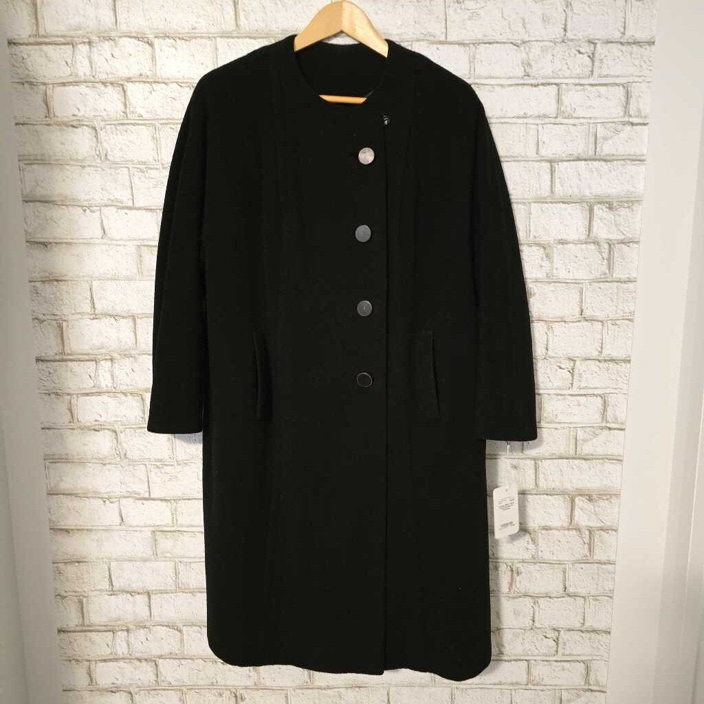 Vintage Black Wool Coat Sterling of Winnipeg