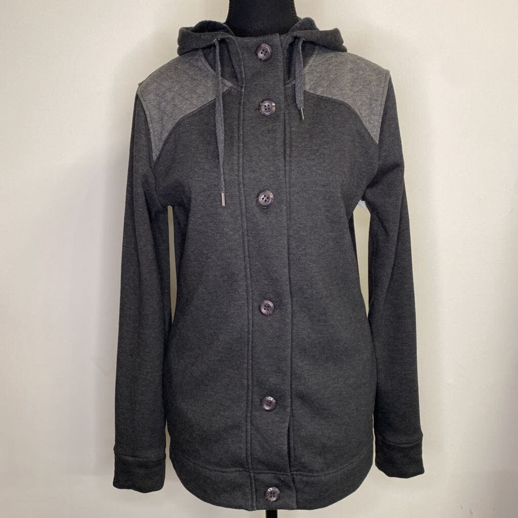ORB - GREY FLEECE LINED BUTTON-UP JACKET