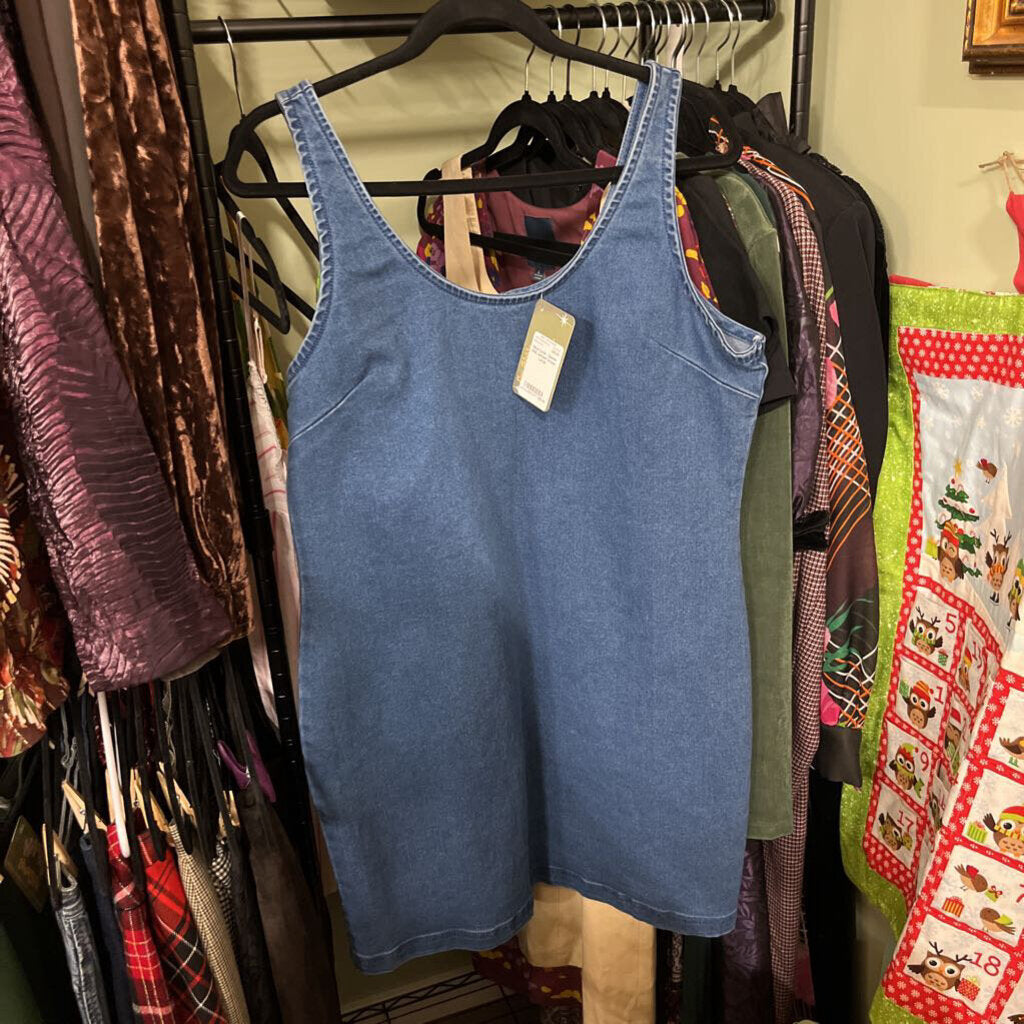 New Look - Denim Midi Jumper Dress