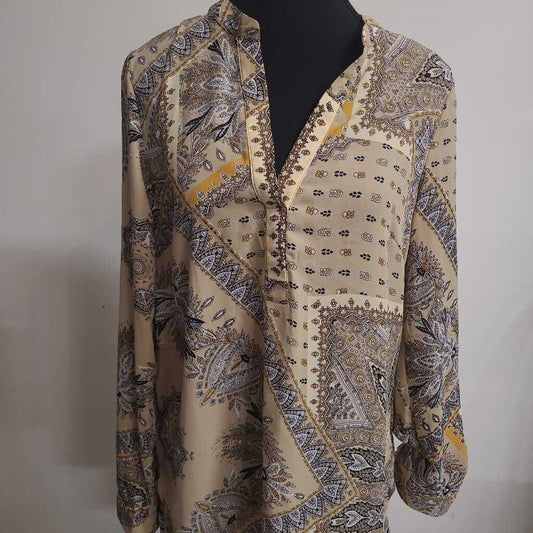 CLEO PATTERNED BLOUSE