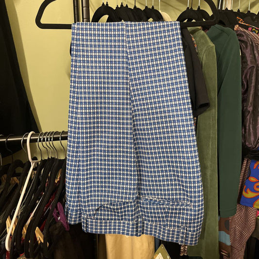 Vintage Men's Blue Check Pants