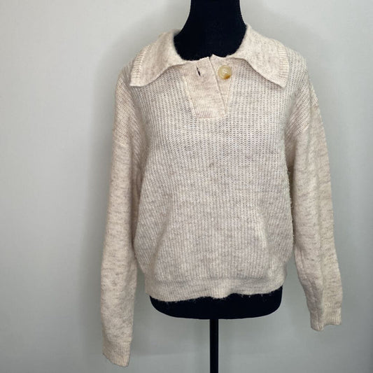PIECES - CREAM KNIT SWEATER