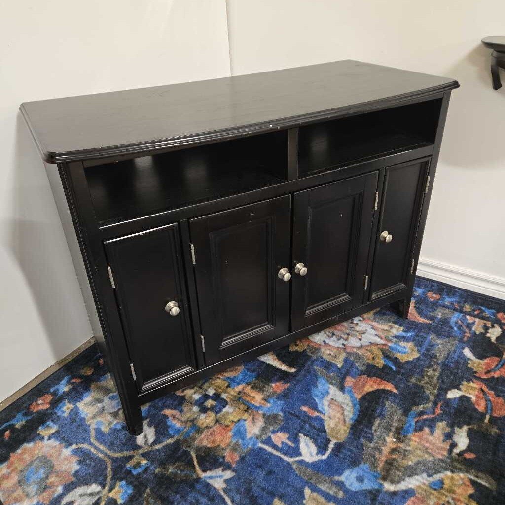 BLACK T.V. CONSOLE