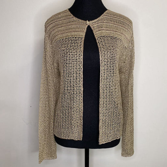 SPANNER - GOLD MESH CARDIGAN