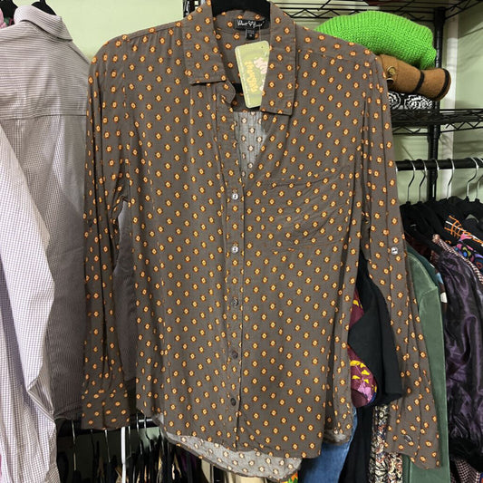 VELVET HEART - PATTERNED BUTTON DOWN SHIRT