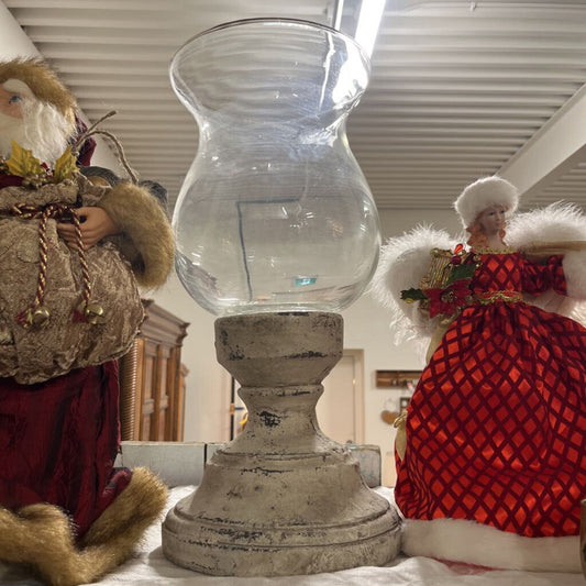 SET OF 2 LARGE CANDLE HOLDERS